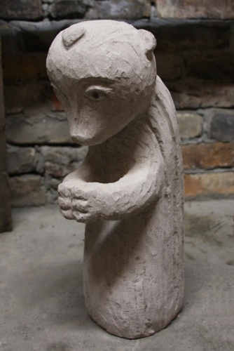 <p>Stefan Rinck - Ichneumon<br /><br />2008<br />Sandstone<br />42 x 14 x 25 cm</p>